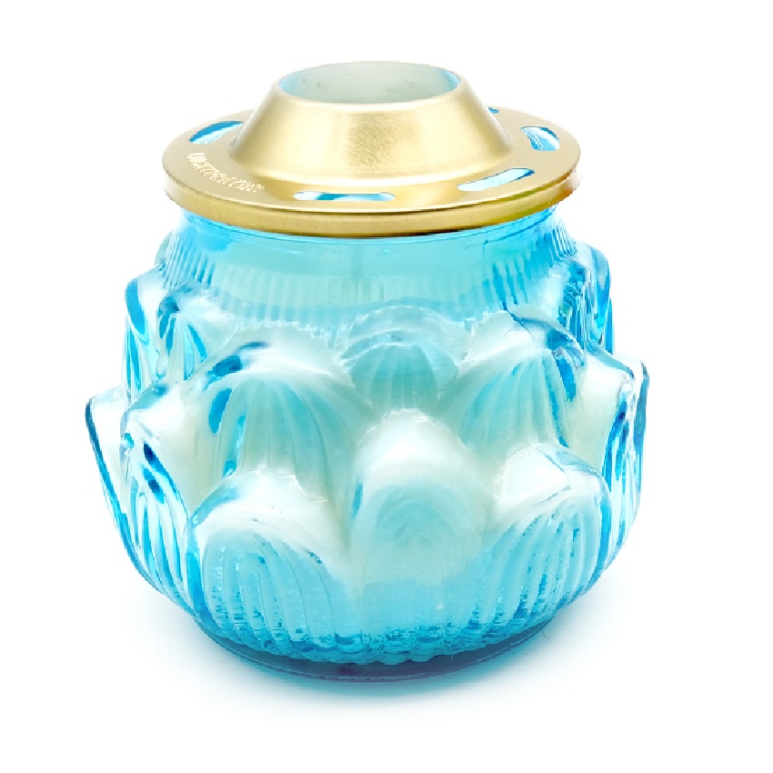 Hũ nến thơm hình hoa sen Miss Candle LUC6095 cháy 80 giờ (Có nắp đậy)