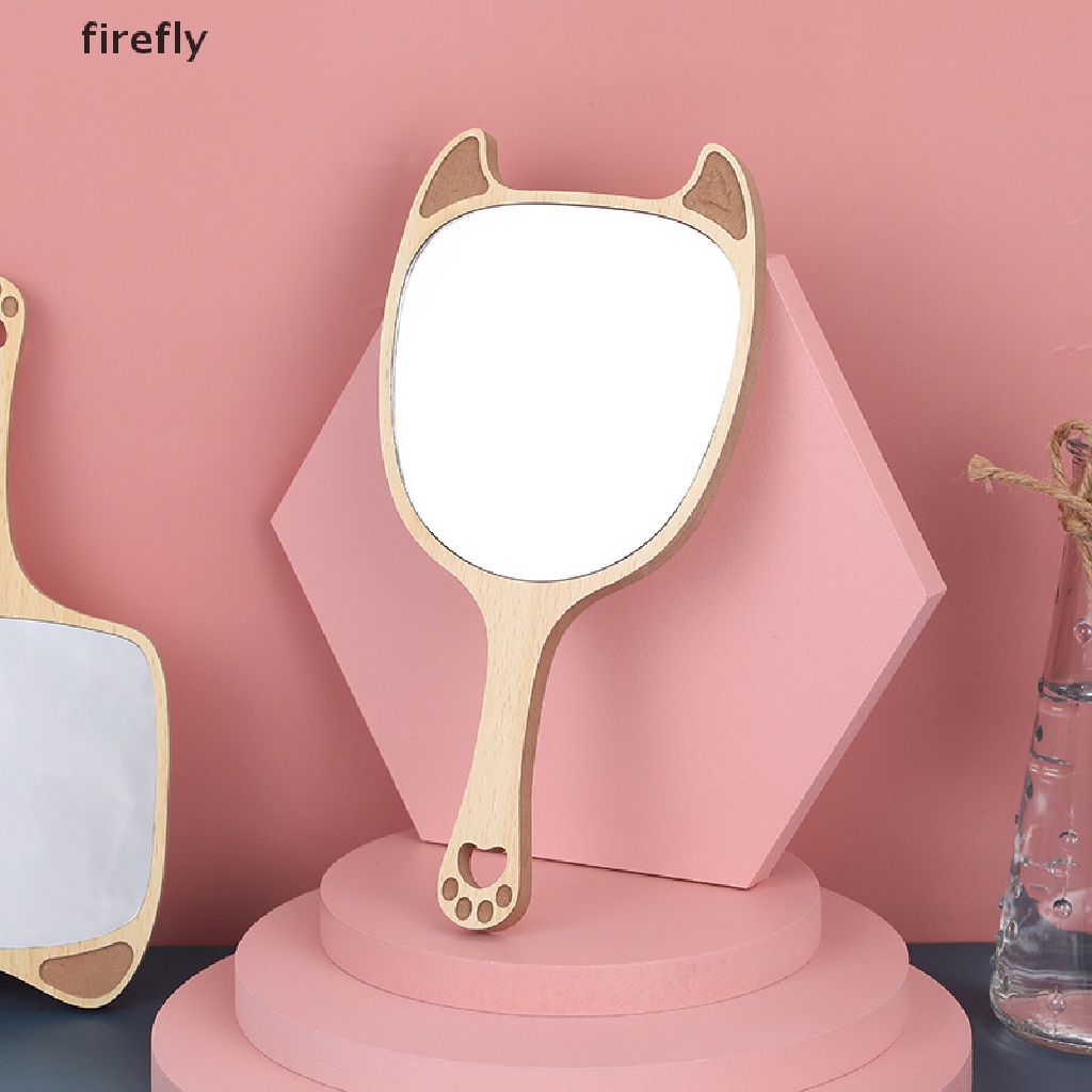 (Hàng Mới Về) Gương Trang Điểm Cầm Tay Làm Bằng Tay Sáng Tạo