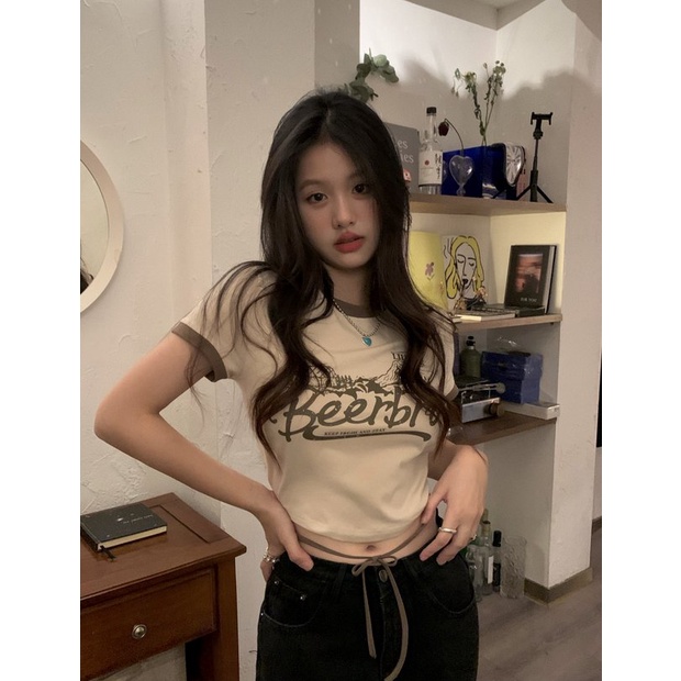 Áo Thun Nữ Ngắn Tay Thời Trang Hàn Quốc