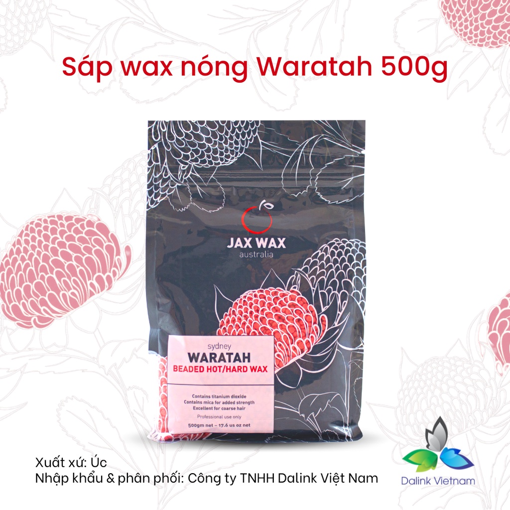 Sáp wax lông nóng Jax Wax Waratah dạng hạt - lấy đi tận gốc nang lông từ cứng khỏe đến tơ mảnh