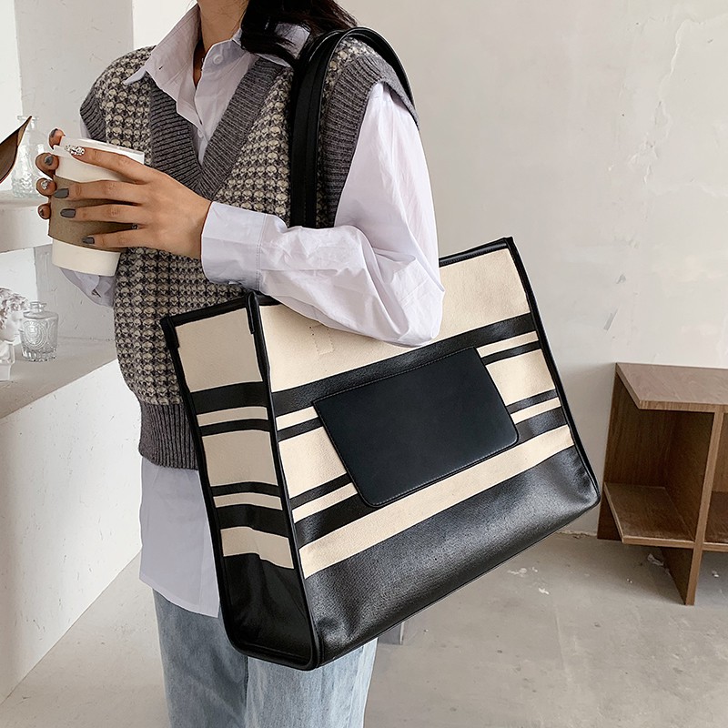 D235 Túi xách bản to có 2 size lớn và nhỏ,;