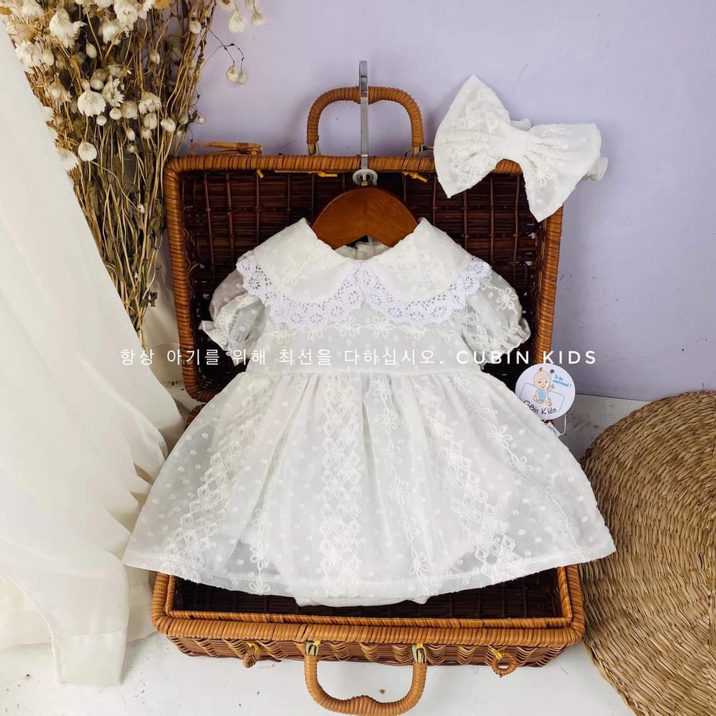 Đầm body/ Body váy/ Đầm công chúa nhí siêu cưng cho bé gái, tặng kèm nón, cài tóc xinh xắn - BIGBABY SHOP