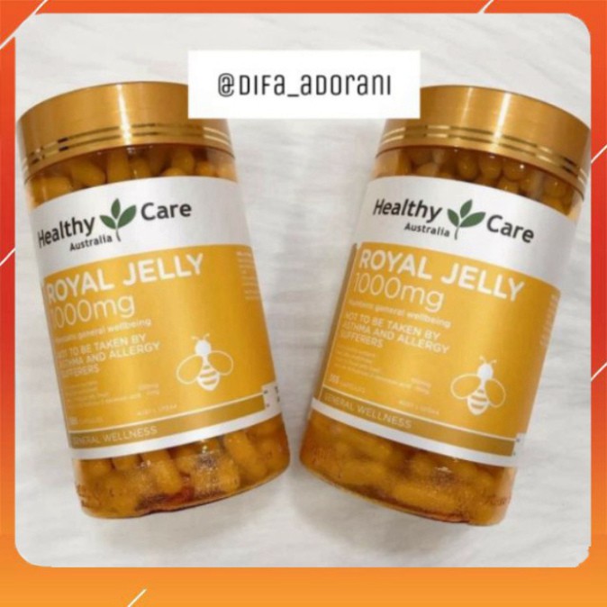 GIÁ VÔ DỊCH HEALTHY CARE ROYAL JELLY - VIÊN UỐNG SỮA ONG CHÚA ÚC GIÁ VÔ DỊCH