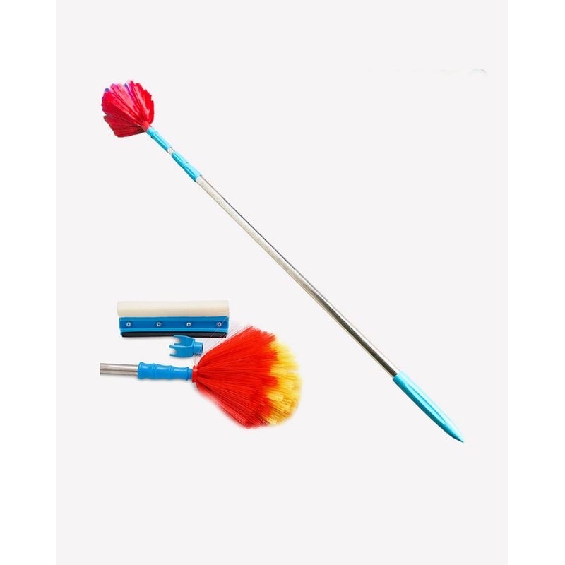 Chổi quét 3m mạng nhện trần nhà, cây treo ngoắc quần áo rút gọn