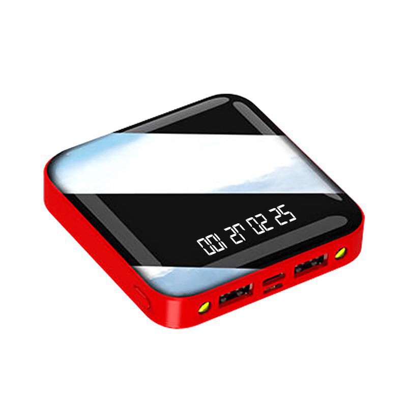 Sạc dự phòng tích hợp đèn Dung lượng 1000 mAh với đền LED và 2 cổng sạc [Giá Tốt]