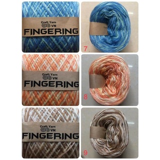 Sợi Loang Fingering Đan Móc Áo Váy Len