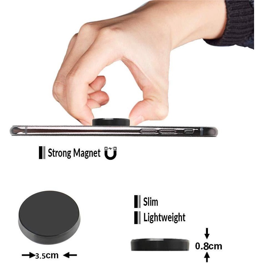 Giá Đỡ Điện Thoại Từ Tính Xoay 360 Độ Trên Xe Hơi