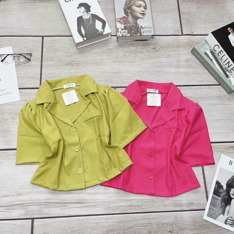 ÁO KIỂU THIẾT KẾ FORM NGẮN