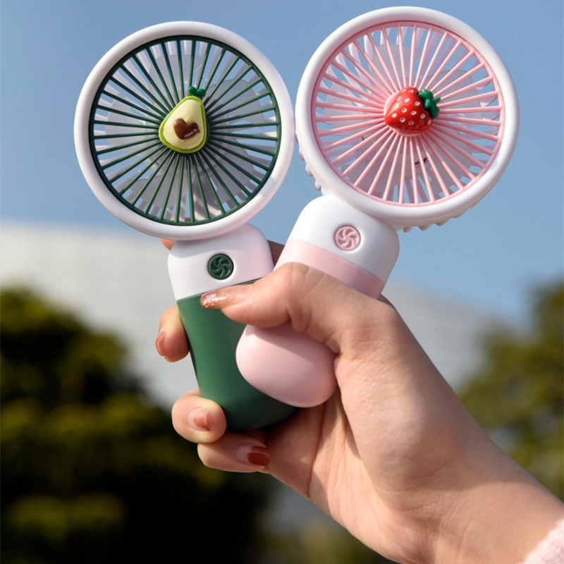 Youpin Quạt Mini Cầm Tay Mini Tích Điện Trái cây hoạt hình gió Quạt Pin Sạc 500mAh