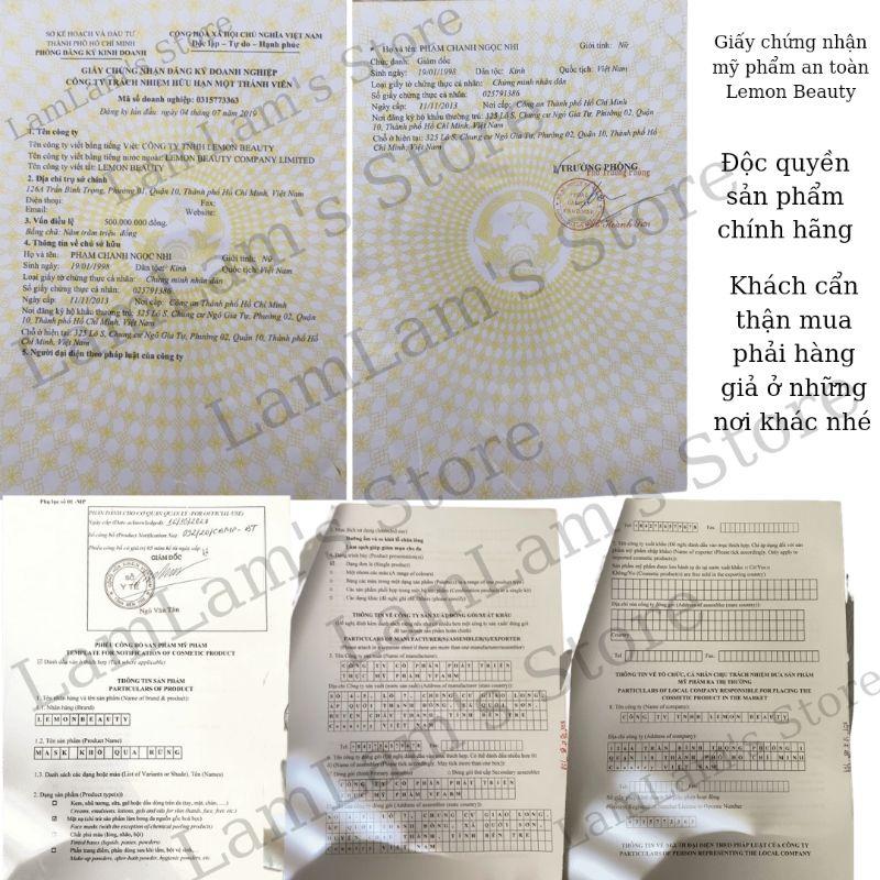 Mask khổ qua rừng và tảo biển Lemon handmade Beauty (bột/mặt nạ nguyên chất) | Thế Giới Skin Care