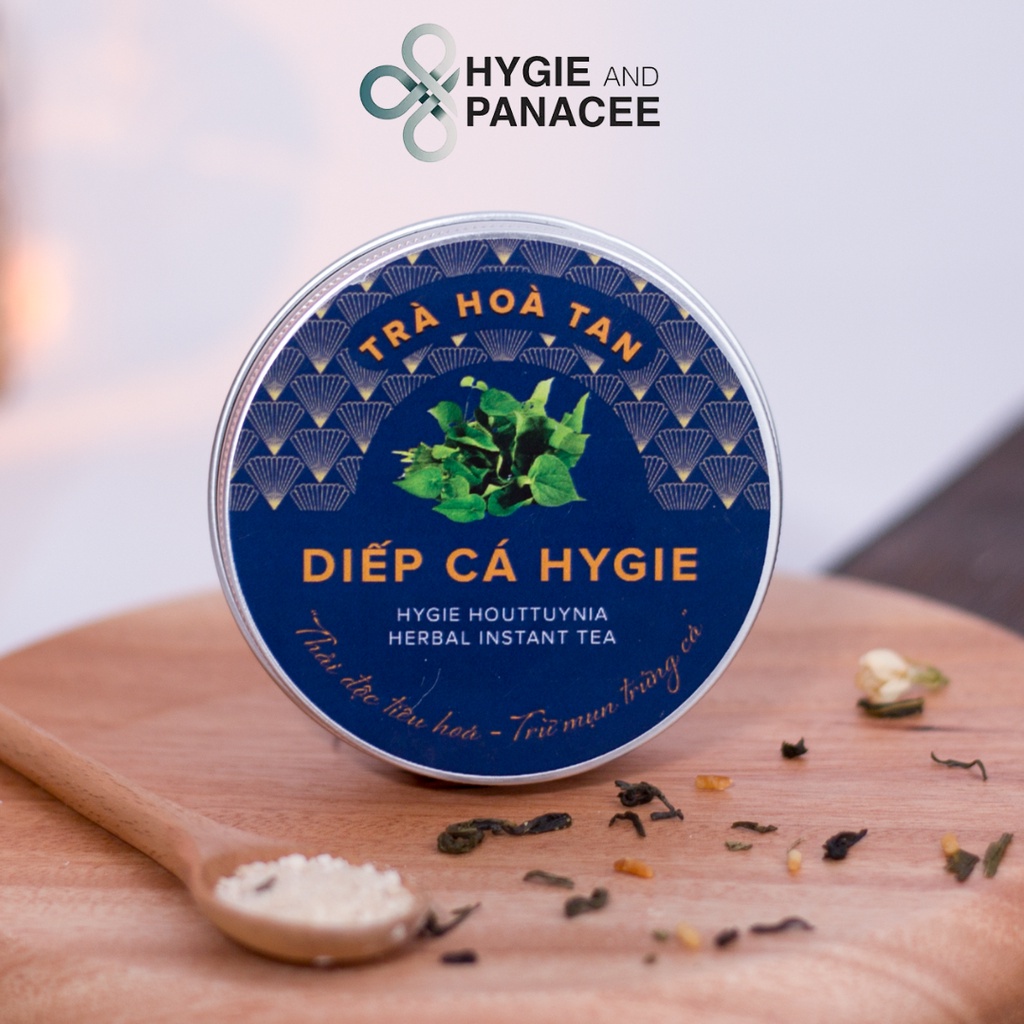 Trà Diếp Cá Hygie 50g/250g thanh nhiệt mát gan giảm nóng, dịch chiết diếp cá dạng hòa tan không tanh