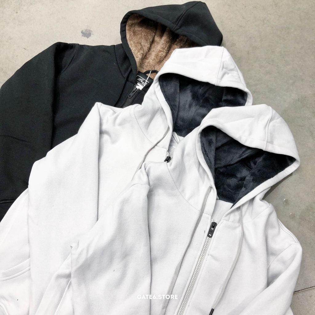 Áo Khoác Nỉ Nam BT có mũ, hoodie kéo khóa Unisex lót lông 2 lớp siêu ấm kiểu Hàn Quốc GATE6 - 4738