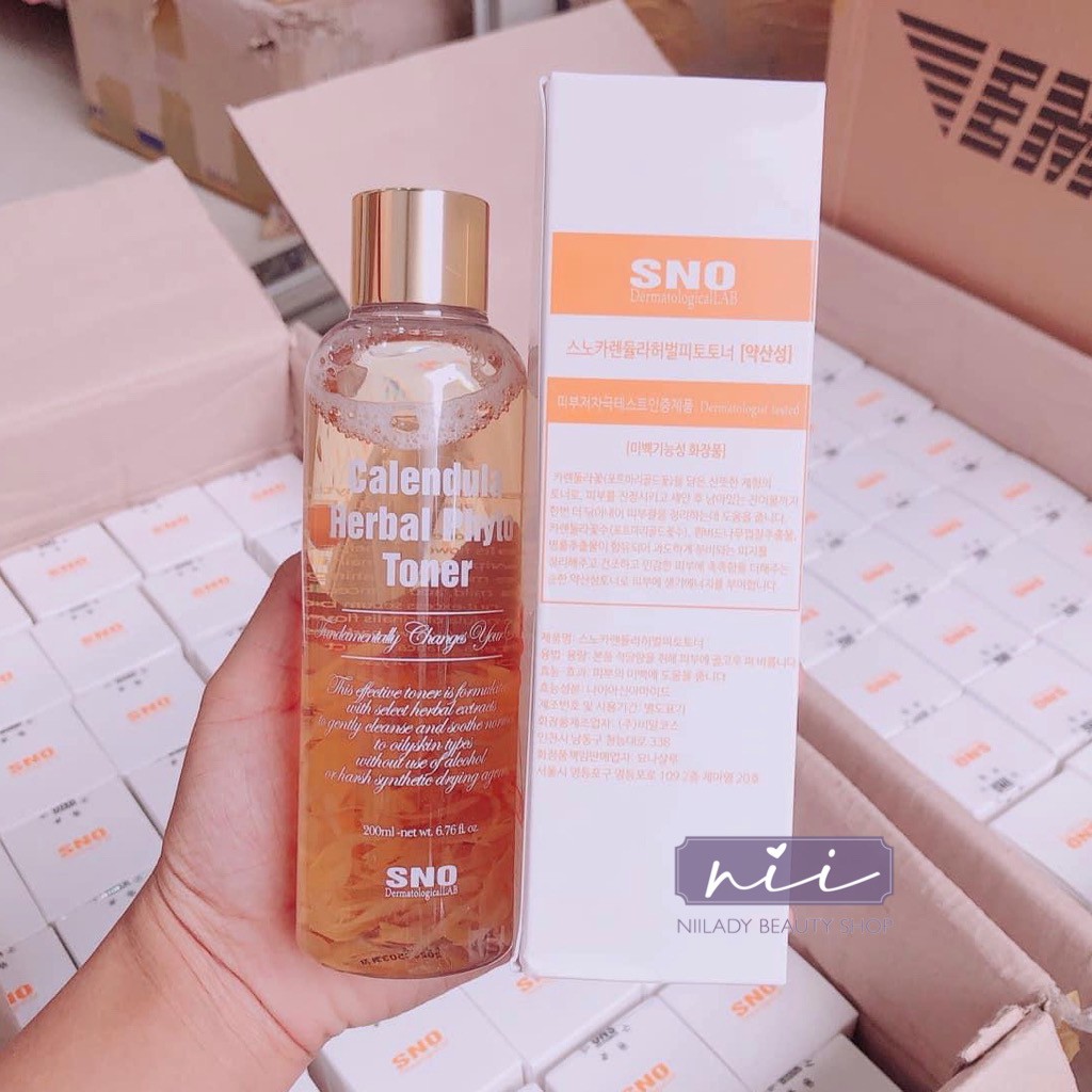 Nước cân bằng từ hoa cúc SNO Calendula Herbal Phyto Toner