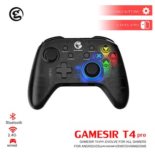 Gamesir tay cầm chơi game bluetooth có dây usb mini t4w t4 pro cho ios switch ps3 ps4 / điện thoại thông minh / pc android