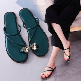 Sandal nữ đính đá kiểu dáng hàn quốc