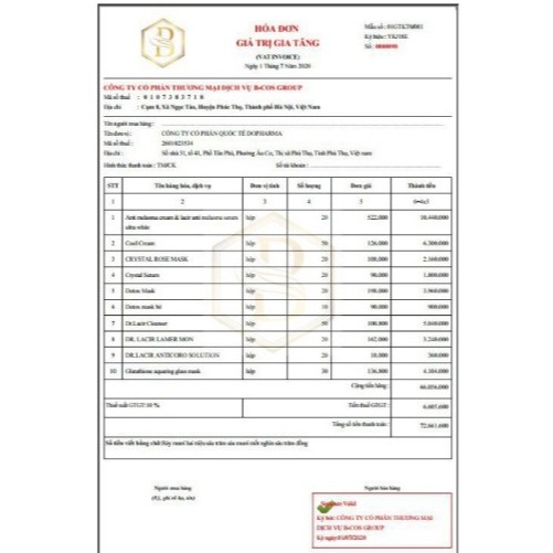 1 Mặt nạ Thủy Tinh Glutathione căng bóng Dr.Lacir