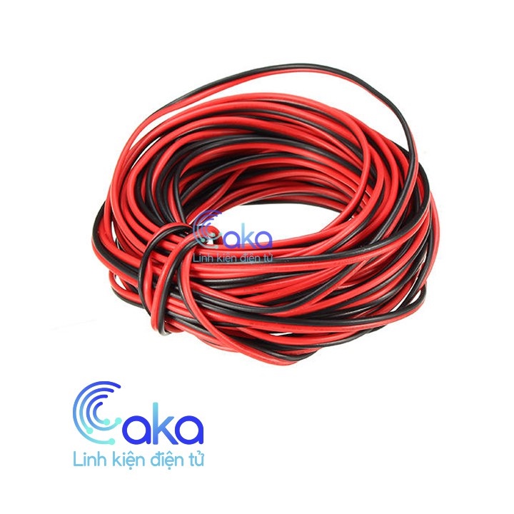 [Hàng Auth - Chọn màu] Dây điện đôi màu đỏ đen 2468.26AWG Nội dung 2phukienkhoanpin.com