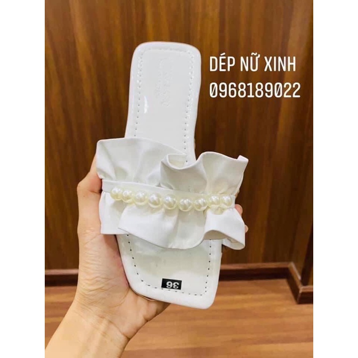 Dép Nữ Quai Nhún Trẻ Trung, Siêu Nhẹ, Chống Nước - Dép Nữ Xinh