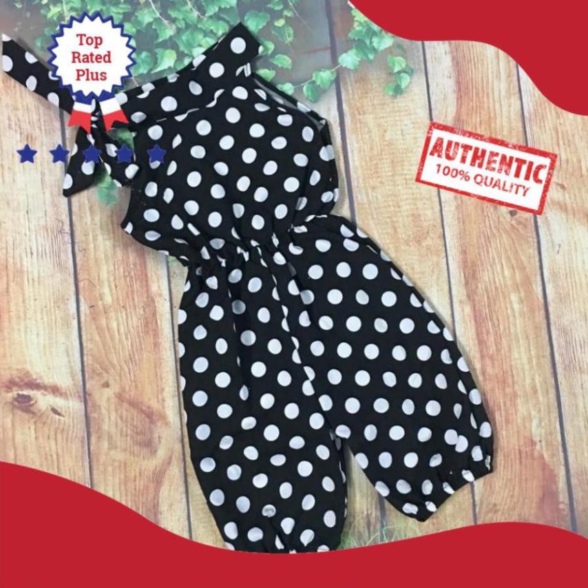 [Hàng Việt] Jumpsuit Bộ Liền Thân Alibaba Chấm Bi Cho Bé