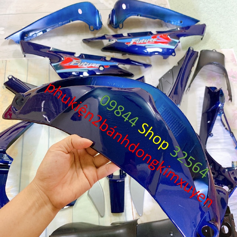 Dàn áo xe Future 1 màu XANH TÍM , nhựa ABS nguyên sinh