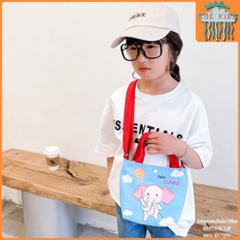 Túi đeo xách thú QUẢNG CHÂU CAO CẤP cho bé 21x18x7cm, túi xách đi học mẫu giáo chơi dã ngoại - zoekids2021