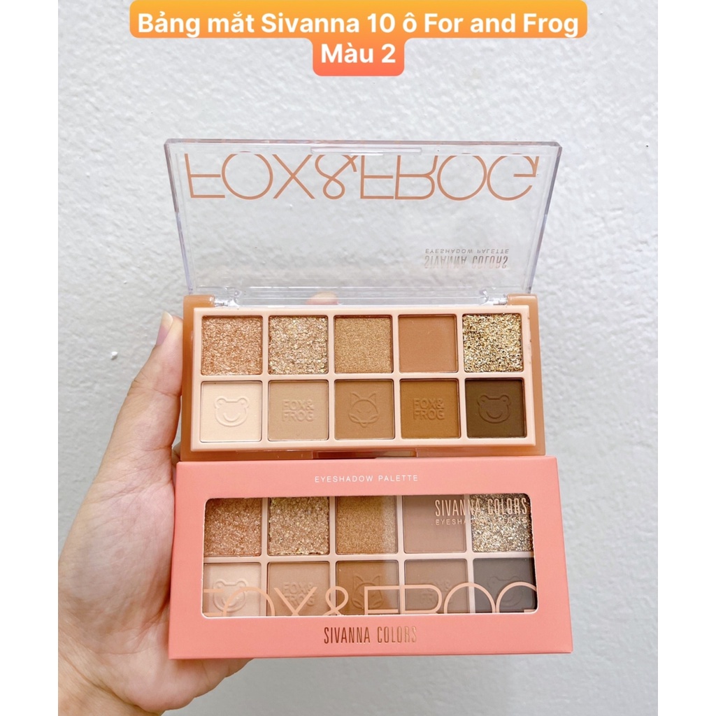 Bảng Mắt 10 Ô Sivanna Colors Fox &amp; Frog Eyeshadow Palette