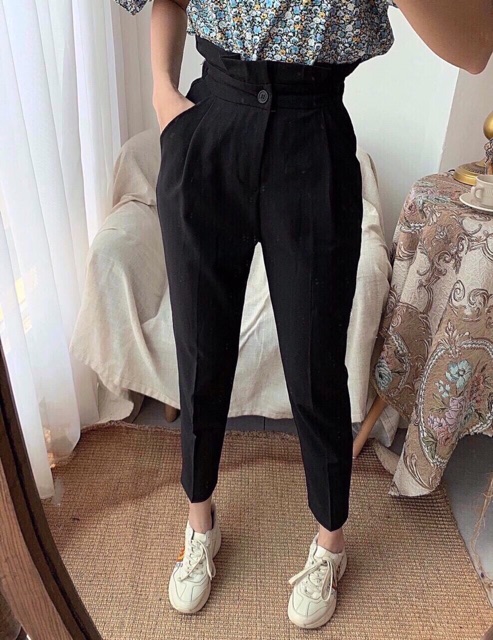 [GIÁ SẬP SÀN] Quần Baggy Công Sở Nữ Cạp Bèo Siêu Hot | BigBuy360 - bigbuy360.vn