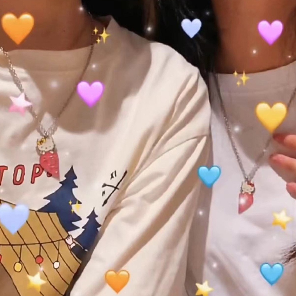 Set 2 Vòng cổ Tình Bạn Mặt Hello Kitty