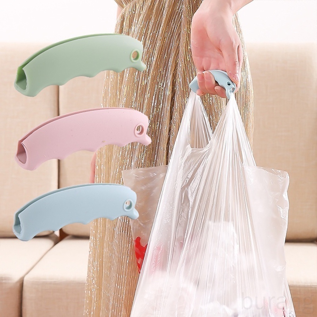Set 2 tay cầm túi đi chợ bằng silicone chống trượt tiện lợi