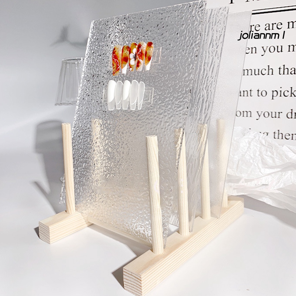 Giá đỡ trưng bày móng tay giả bằng acrylic nhiều màu sắc