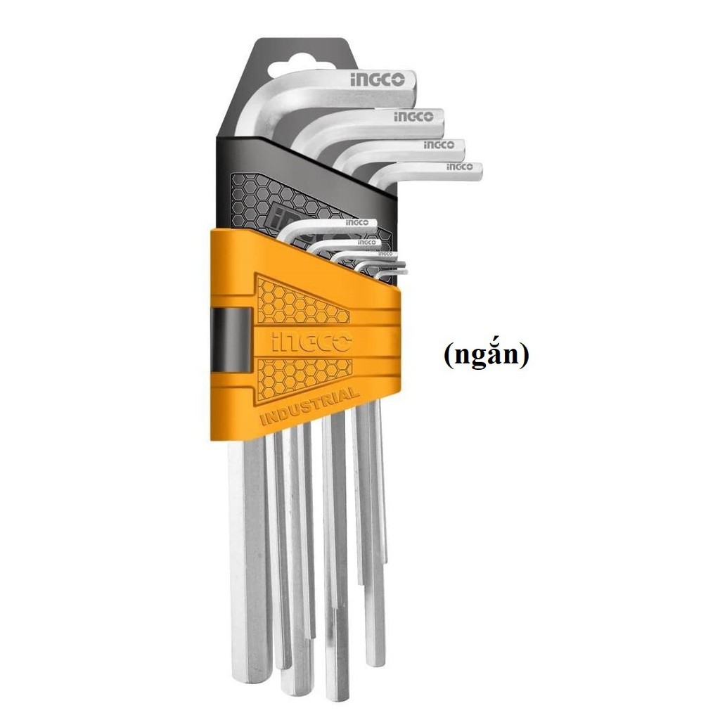 Bộ lục giác 9 cái hai đầu ( Đầu Bằng - Đầu Bằng ) TOTAL ( THT106191 / THT106192) INGCO ( HHK11091 / HHK11092)