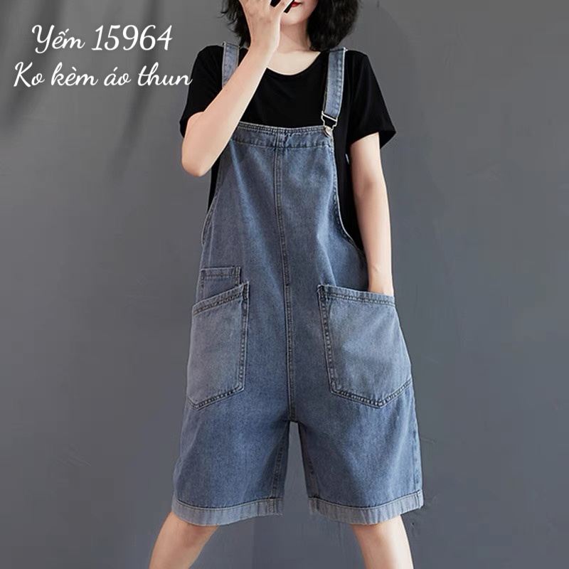 Quần Yếm Jean BIGSIZE 3 túi 15964