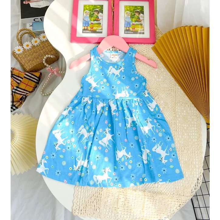 Váy cotton cho  bé 1-6 tuổi