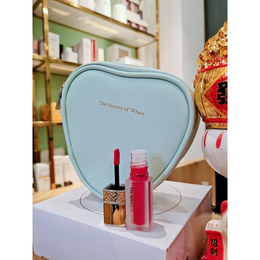 Set 2 son môi Whoo Glow Lip Balm Special Set tặng túi tim chính hãng - Út store