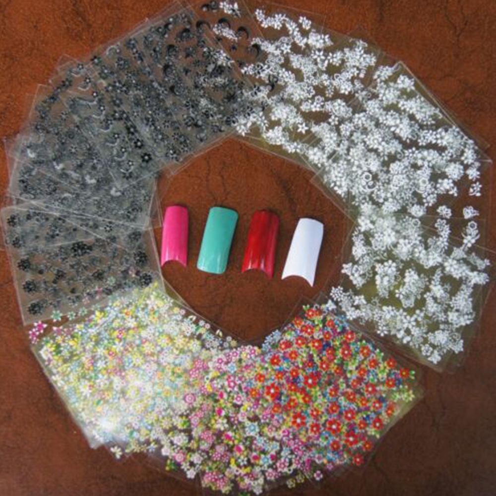 Set 50 Tấm Sticker 3d Dán Móng Nghệ Thuật