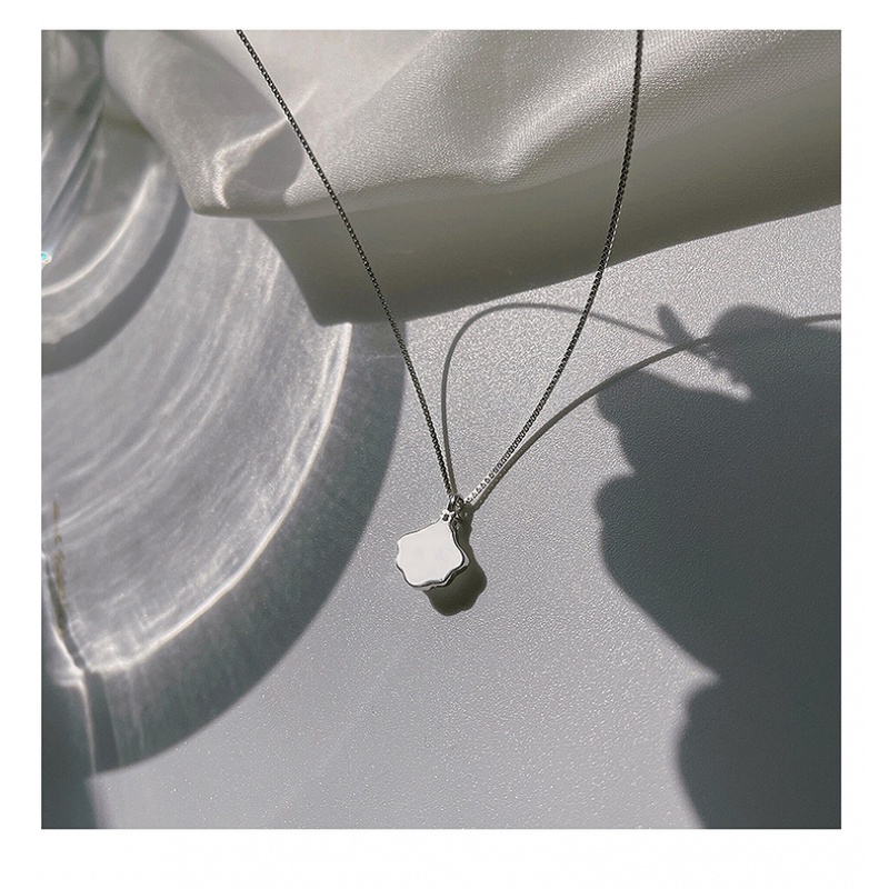 Dây chuyền 191042 mặt hình vỏ sò đính xà cừ tự nhiên thiết kế đơn giản sang trọng