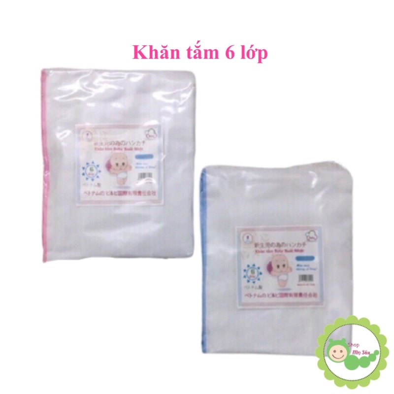 Khăn tắm xuất nhật 6 lớp cao cấp