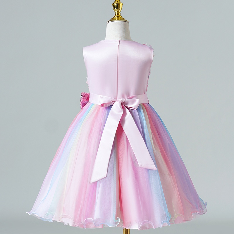 Đầm Công Chúa Dáng Ngắn Không Tay In Hoa Thời Trang Mùa Hè Xinh Xắn Cho Bé Gái A088