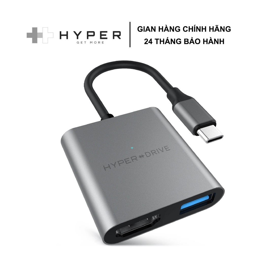 CỔNG CHUYỂN HYPERDRIVE 4K HDMI 3-IN-1 USB-C HUB FOR MACBOOK, SURFACE, PC &amp; DEVICES – HD259A