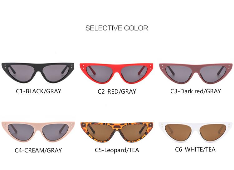 Kính Mát Mắt Mèo Gọng Kim Loại Thời Trang