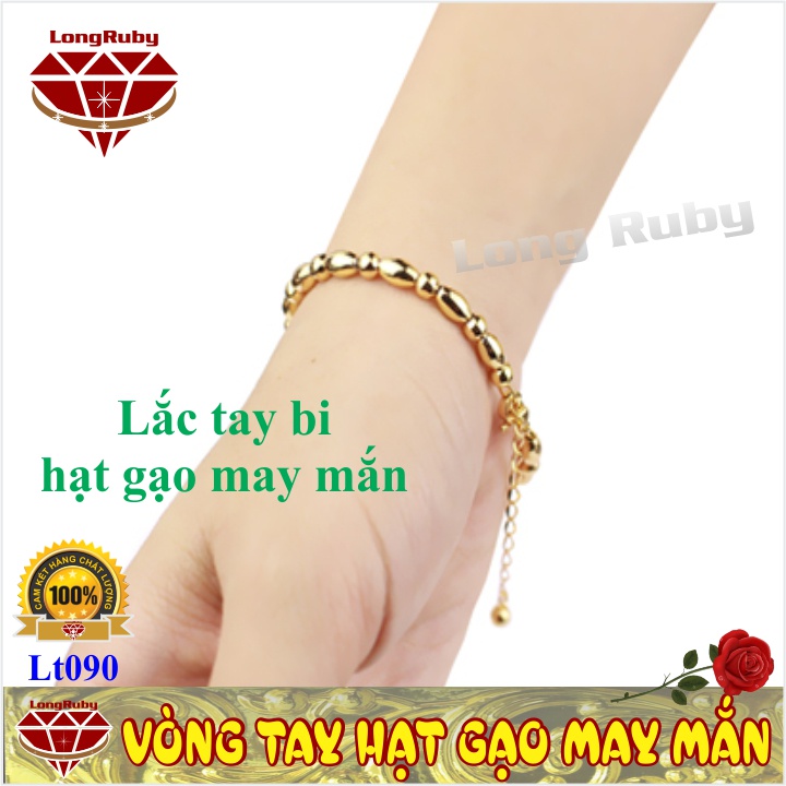 Vòng tay hạt gạo mạ vàng may mắn