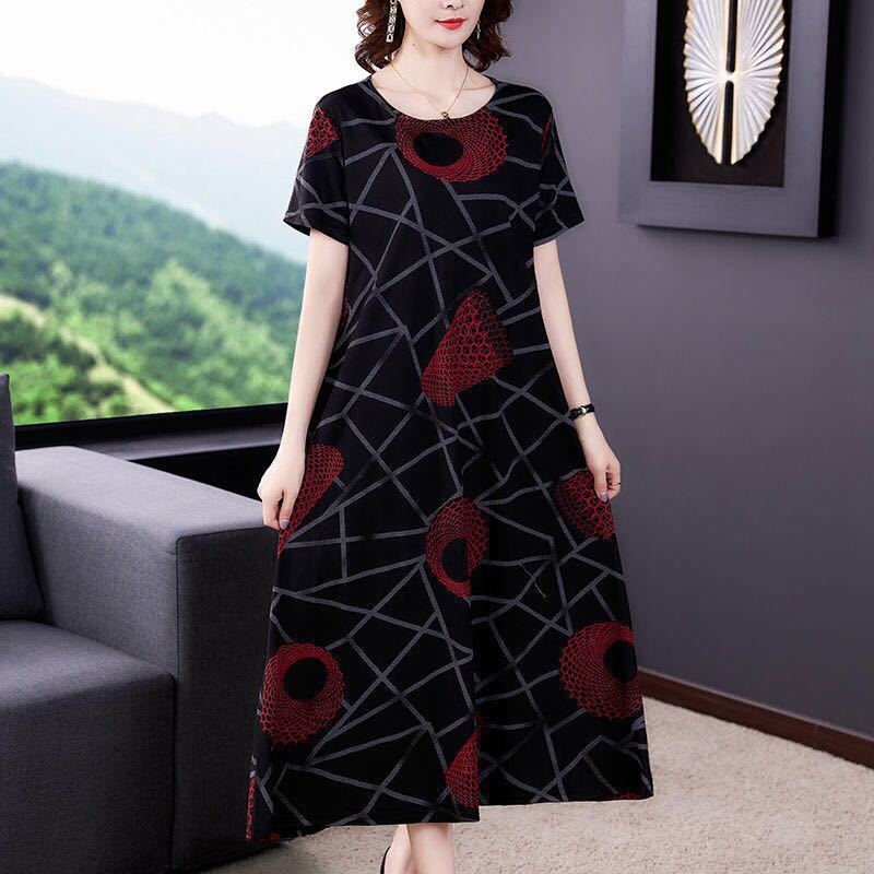 Summer Fashion Wide Formal Dress For Middle Aged Women | BigBuy360 - bigbuy360.vn