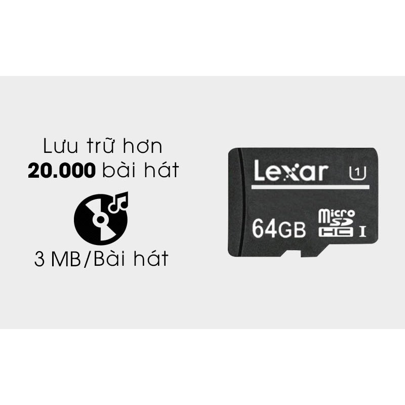 Thẻ nhớ Lexar 64GB Class 10