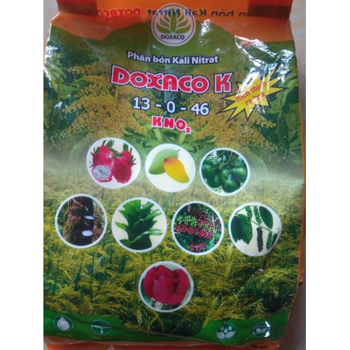Phân bón NPK 13-0-46 DOXACO Kgiúp lớn trái, đẹp trái - gói 1kg