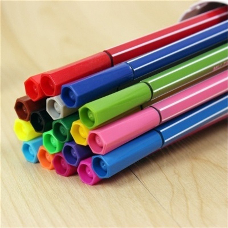 Bộ bút lông 12 màu nước chiều dài 15cm dành cho trẻ em vẽ hội họa