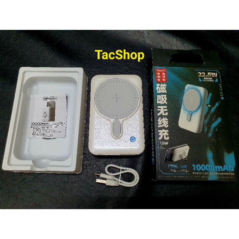 Pin dự phòng không dây từ tính Remax RPP-85 10000mAh hỗ trợ sạc magsafe 15W , sạc nhanh PD 20W QC 22.5W Chính Hãng