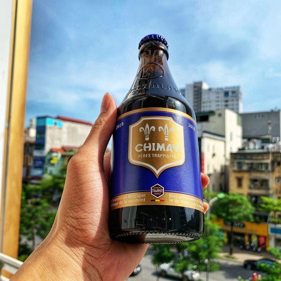 Bia Chimay Xanh 9% Thùng 24 Chai 330ml Nhập Khẩu Bỉ