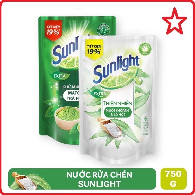 Nước rửa chén sunlight túi 750g