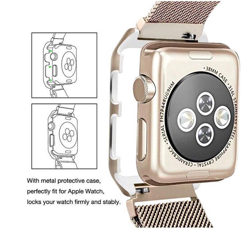 Dây đeo thay thế cho dây đeo của đồng hồ thông minh iWatch 1/2/3 chất liệu hợp kim không gỉ chất lượng cao