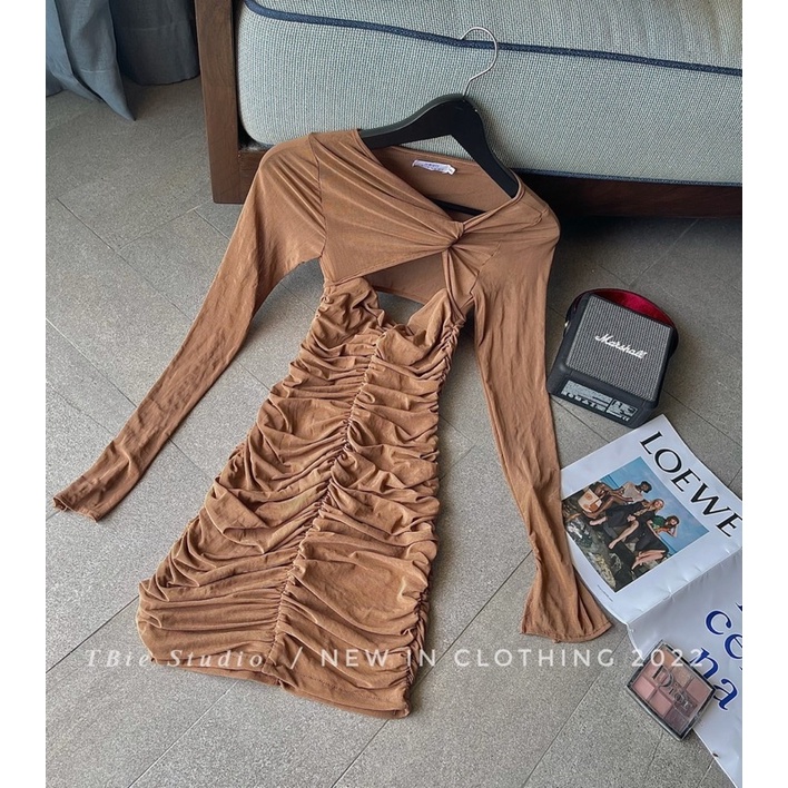 THUYBIESHOP |  váy lưới chun xoắn